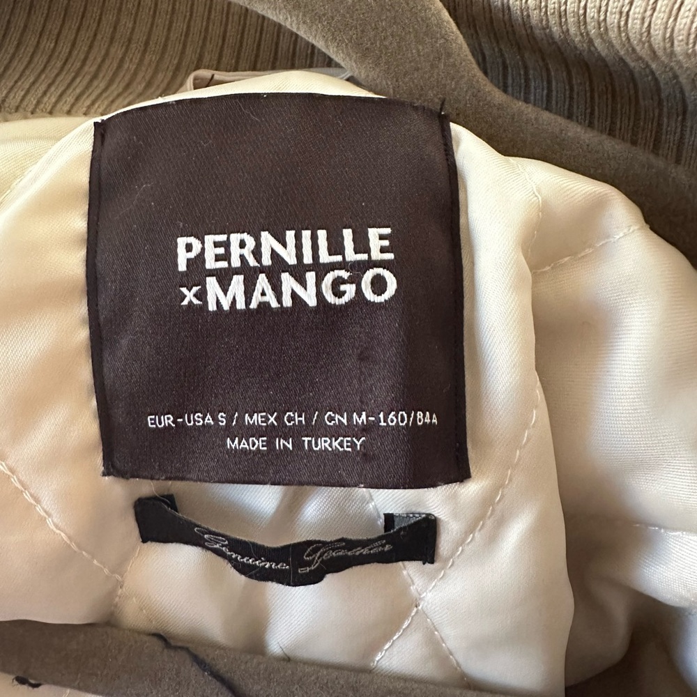 Mango Wool Leather Varsity Jacket - image 3